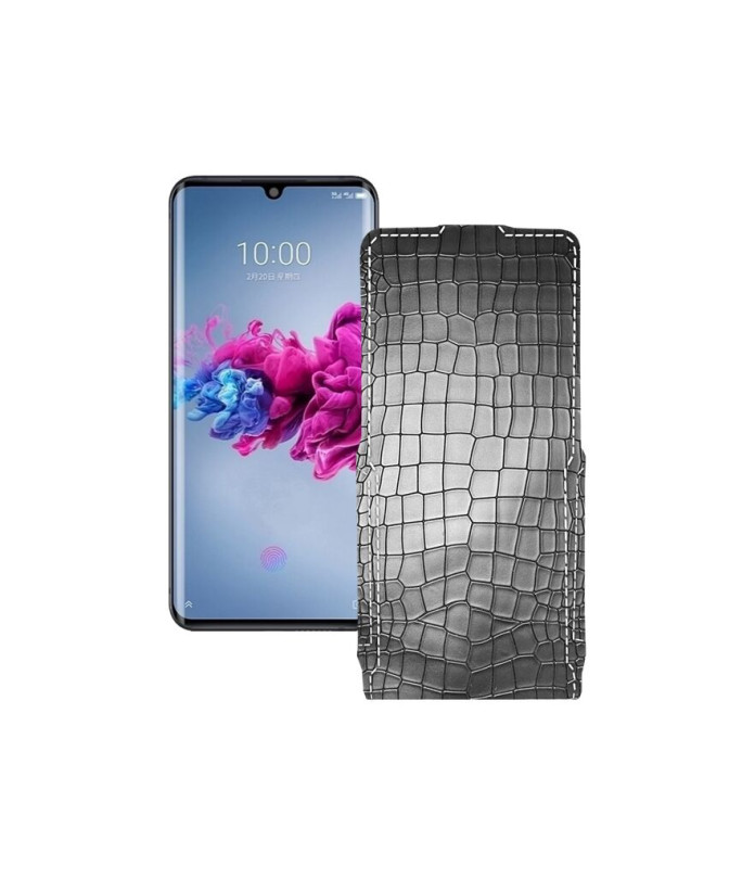 Чохол-флип з екошкіри для телефону ZTE Axon 11 5G