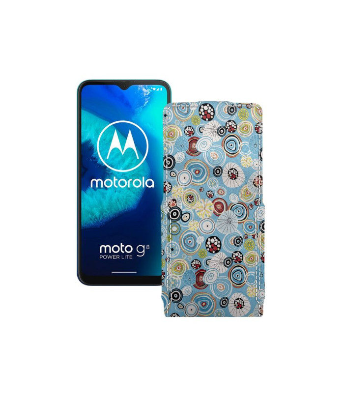 Чохол-флип з екошкіри для телефону Motorola Moto G8