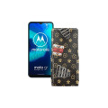 Чохол-флип з екошкіри для телефону Motorola Moto G8