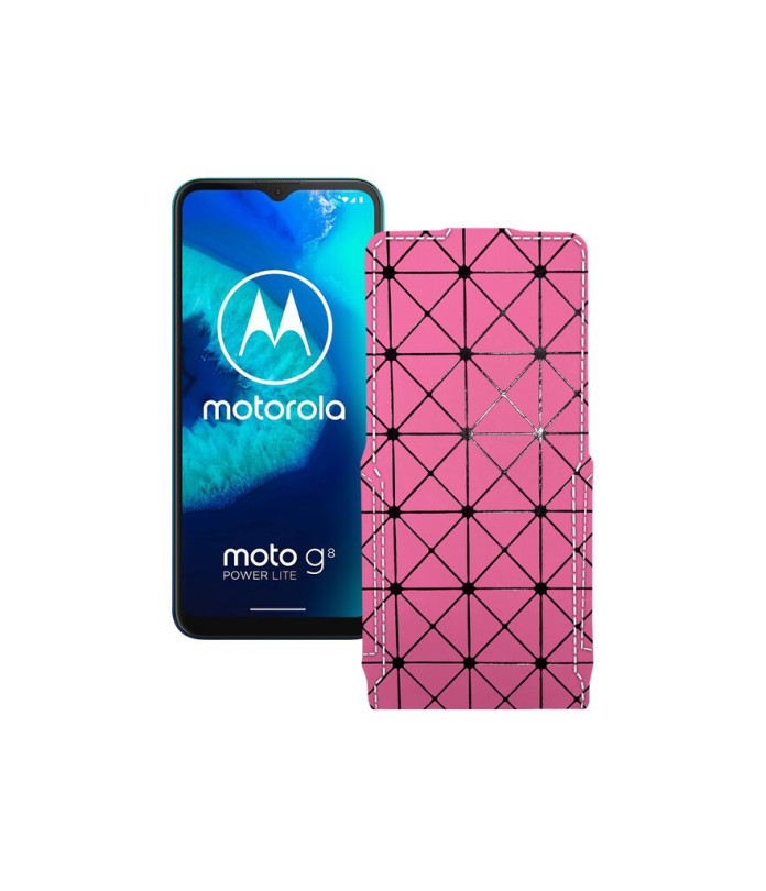 Чохол-флип з екошкіри для телефону Motorola Moto G8