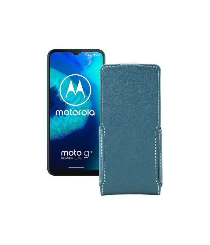 Чохол-флип з екошкіри для телефону Motorola Moto G8