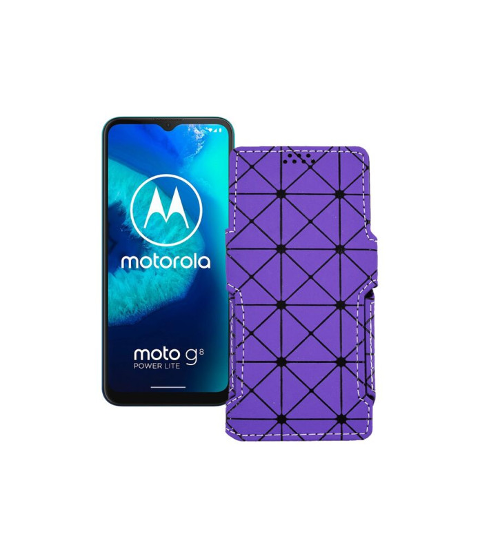 Чохол-книжка з екошкіри для телефону Motorola Moto G8