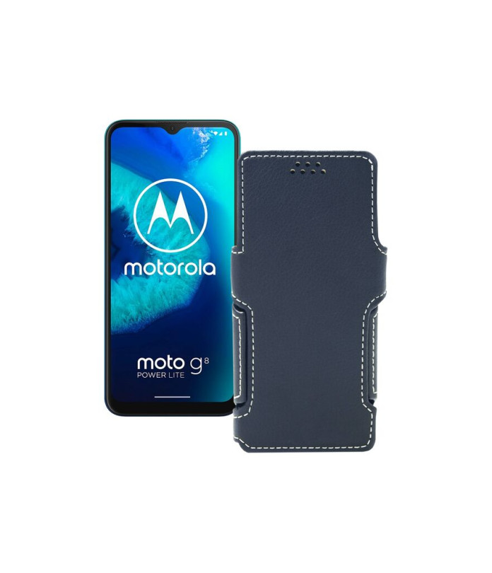 Чохол-книжка з екошкіри для телефону Motorola Moto G8