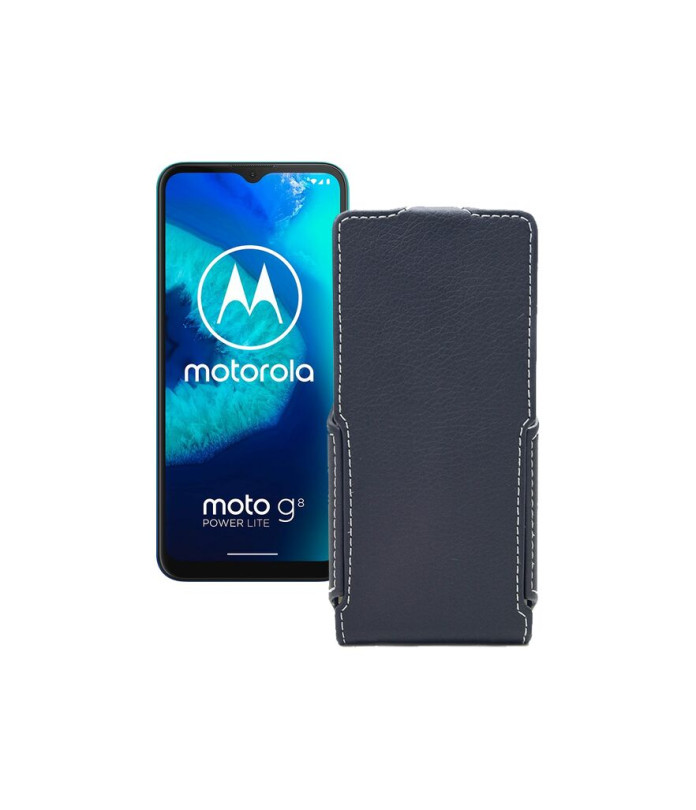 Чохол-флип з екошкіри для телефону Motorola Moto G8