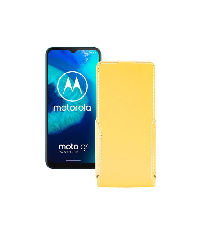 Чохол-флип з екошкіри для телефону Motorola Moto G8