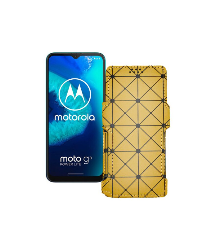 Чохол-книжка з екошкіри для телефону Motorola Moto G8