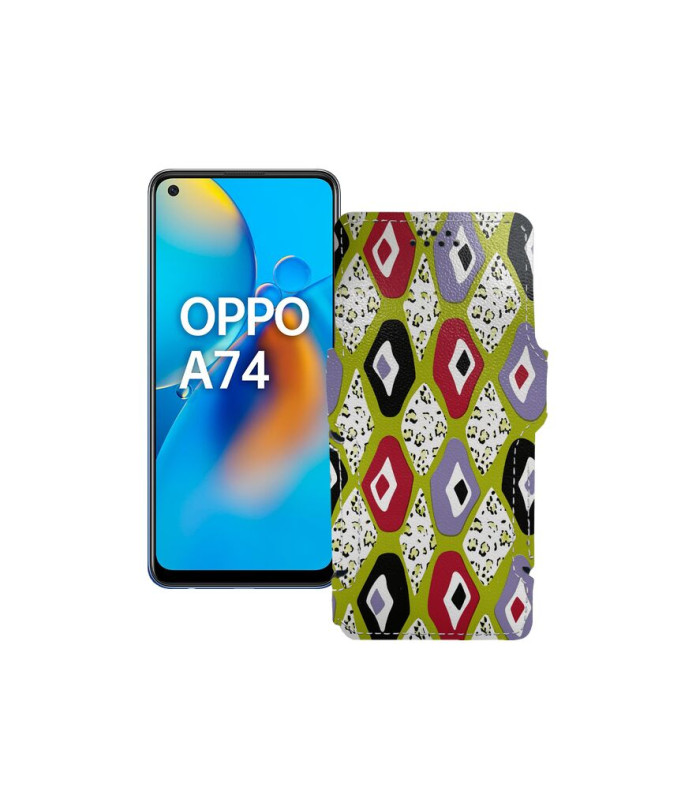 Чохол-книжка з екошкіри для телефону OPPO A74