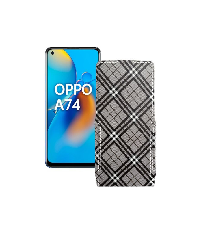 Чохол-флип з екошкіри для телефону OPPO A74