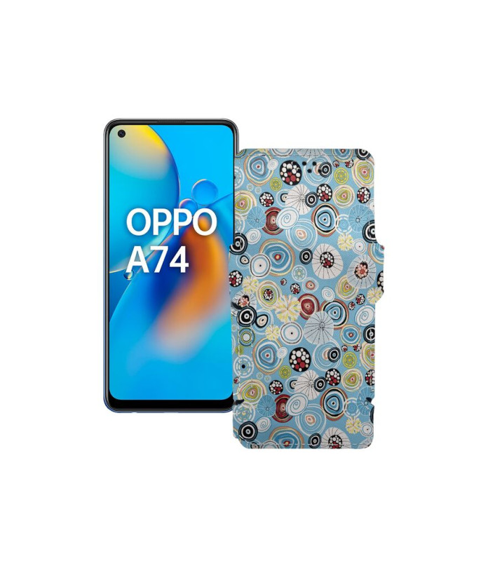 Чохол-книжка з екошкіри для телефону OPPO A74