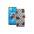 Чохол-книжка з екошкіри для телефону OPPO A74