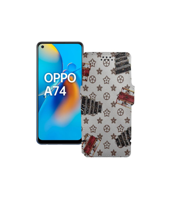 Чохол-книжка з екошкіри для телефону OPPO A74