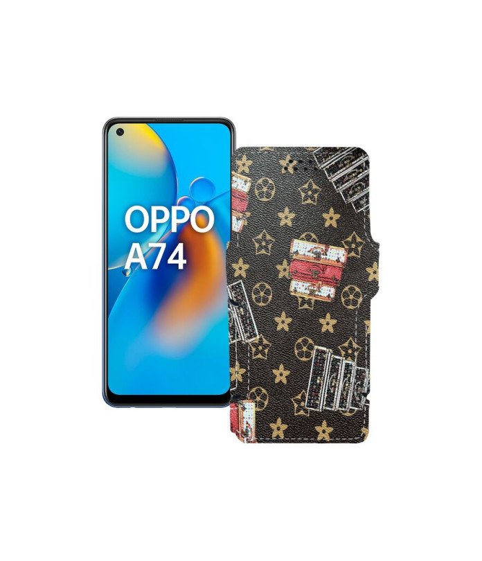 Чохол-книжка з екошкіри для телефону OPPO A74