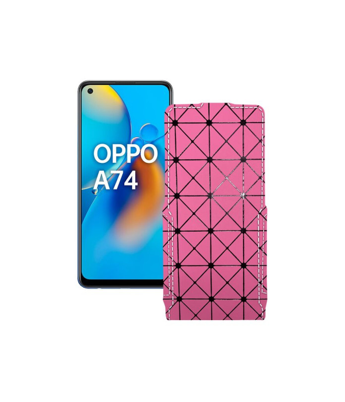 Чохол-флип з екошкіри для телефону OPPO A74