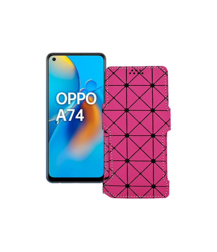 Чохол-книжка з екошкіри для телефону OPPO A74