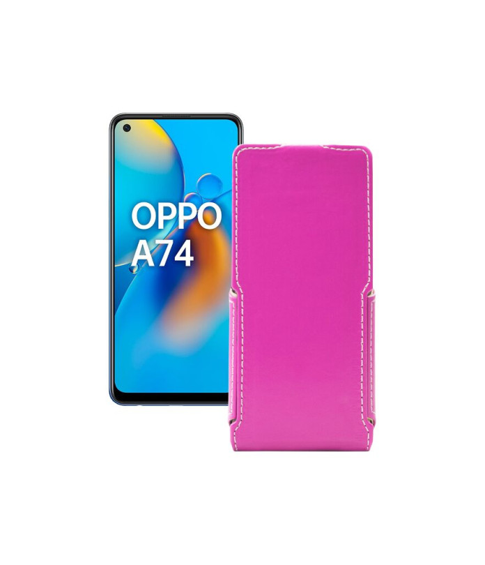 Чохол-флип з екошкіри для телефону OPPO A74