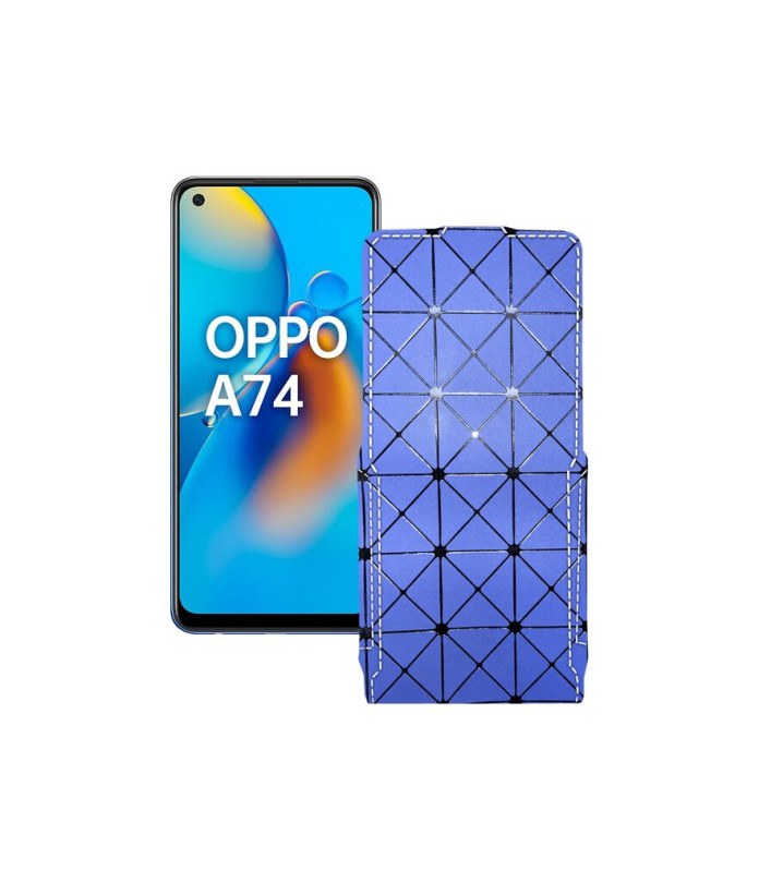 Чохол-флип з екошкіри для телефону OPPO A74