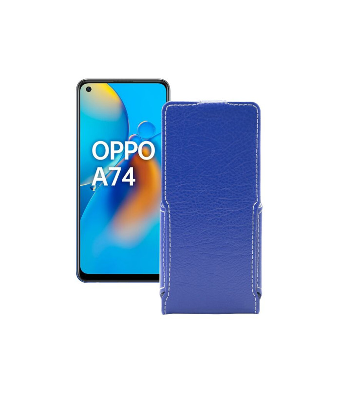 Чохол-флип з екошкіри для телефону OPPO A74