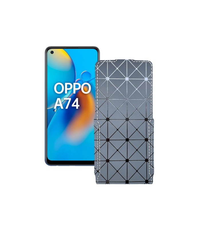 Чохол-флип з екошкіри для телефону OPPO A74