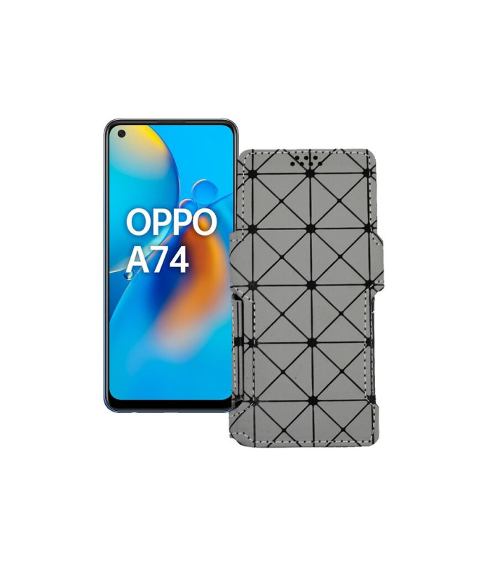 Чохол-книжка з екошкіри для телефону OPPO A74