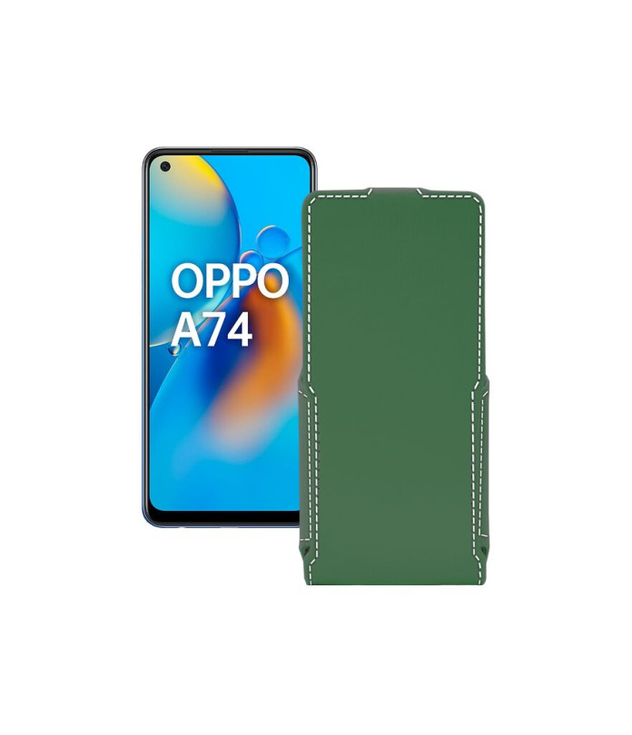 Чохол-флип з екошкіри для телефону OPPO A74