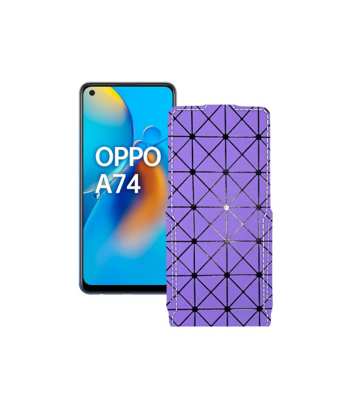 Чохол-флип з екошкіри для телефону OPPO A74