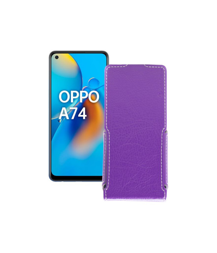 Чохол-флип з екошкіри для телефону OPPO A74