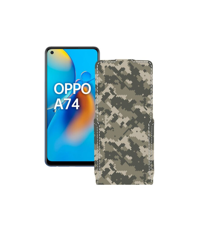 Чохол-флип з екошкіри для телефону OPPO A74