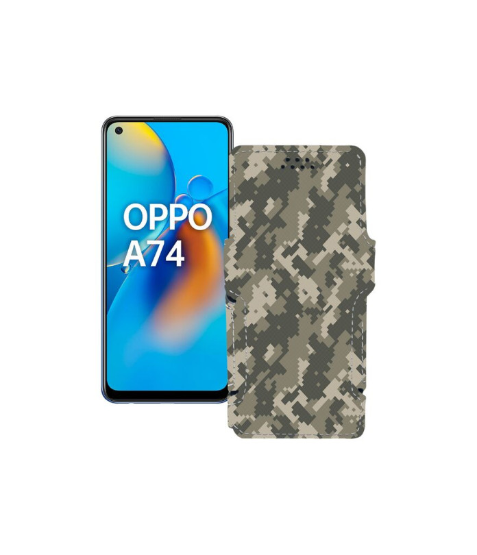 Чохол-книжка з екошкіри для телефону OPPO A74