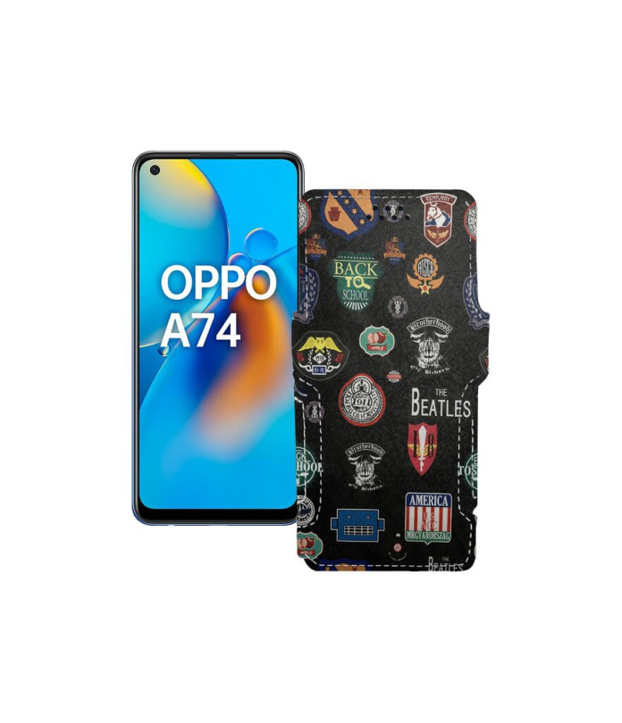 Чохол-книжка з екошкіри для телефону OPPO A74