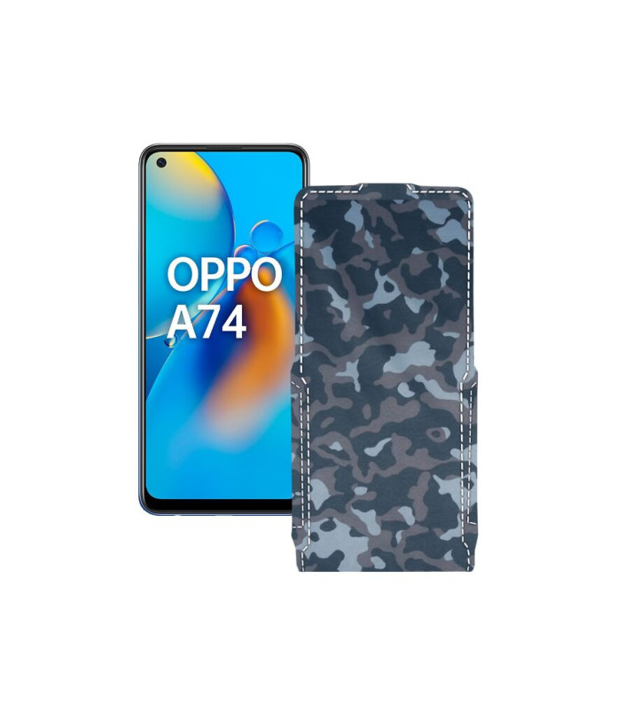 Чохол-флип з екошкіри для телефону OPPO A74