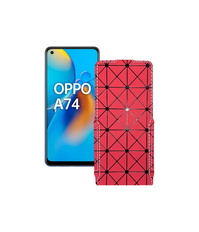 Чохол-флип з екошкіри для телефону OPPO A74