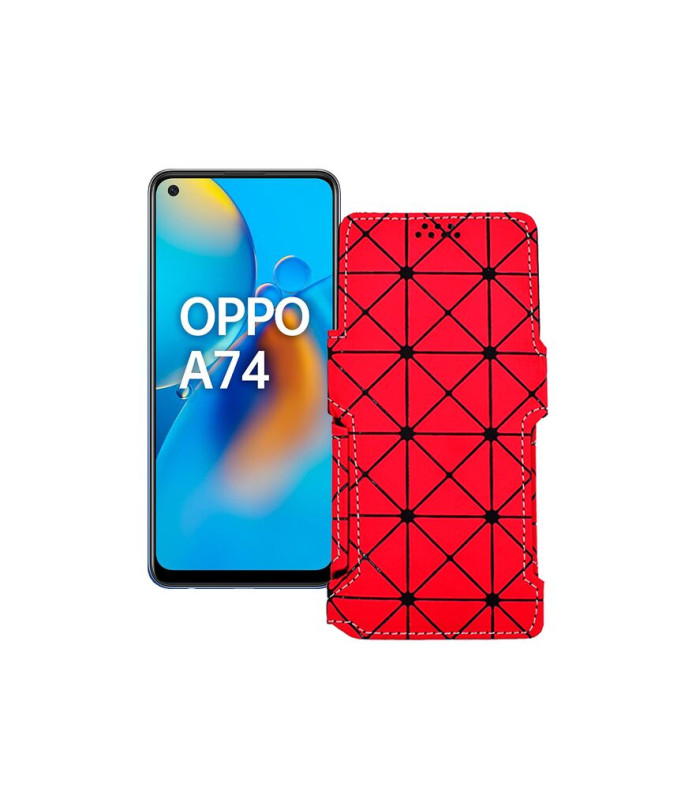 Чохол-книжка з екошкіри для телефону OPPO A74