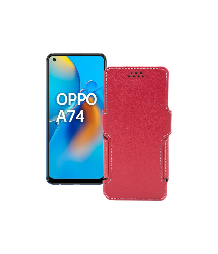 Чохол-книжка з екошкіри для телефону OPPO A74