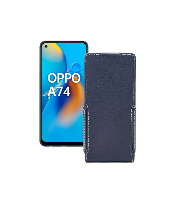 Чохол-флип з екошкіри для телефону OPPO A74