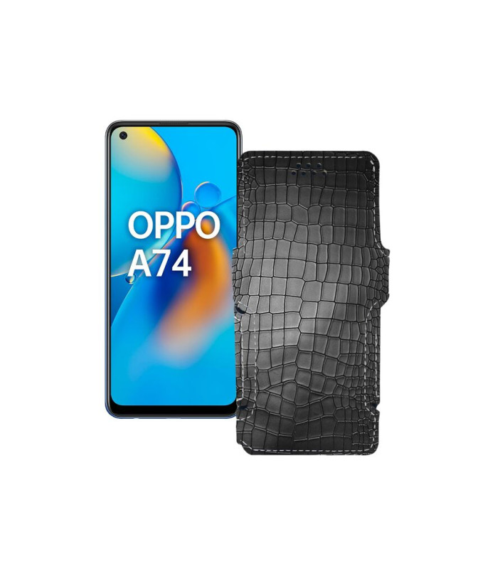 Чохол-книжка з екошкіри для телефону OPPO A74