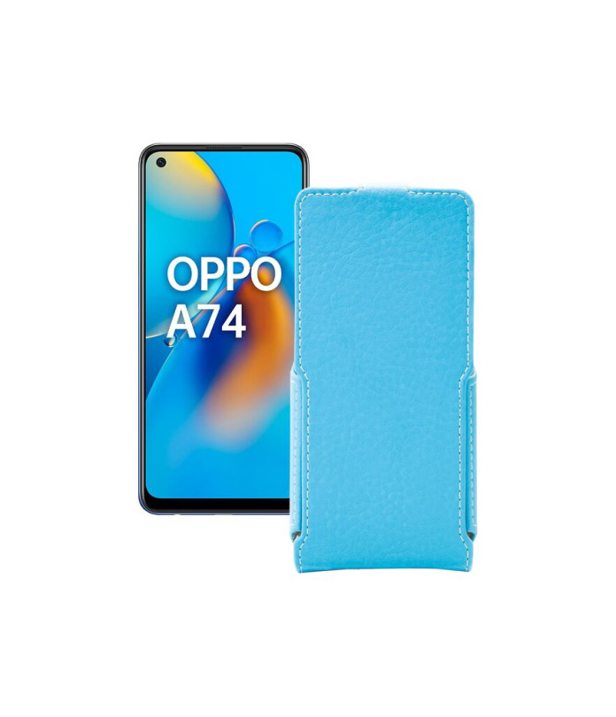 Чохол-флип з екошкіри для телефону OPPO A74