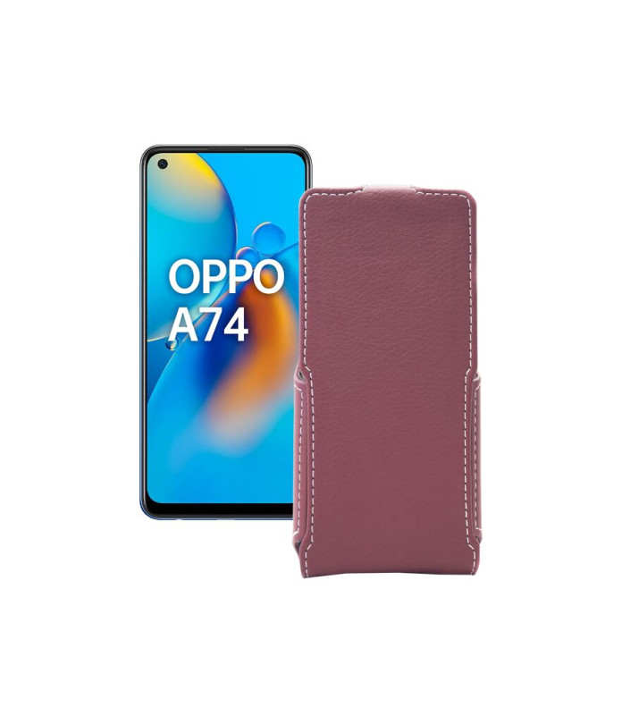 Чохол-флип з екошкіри для телефону OPPO A74