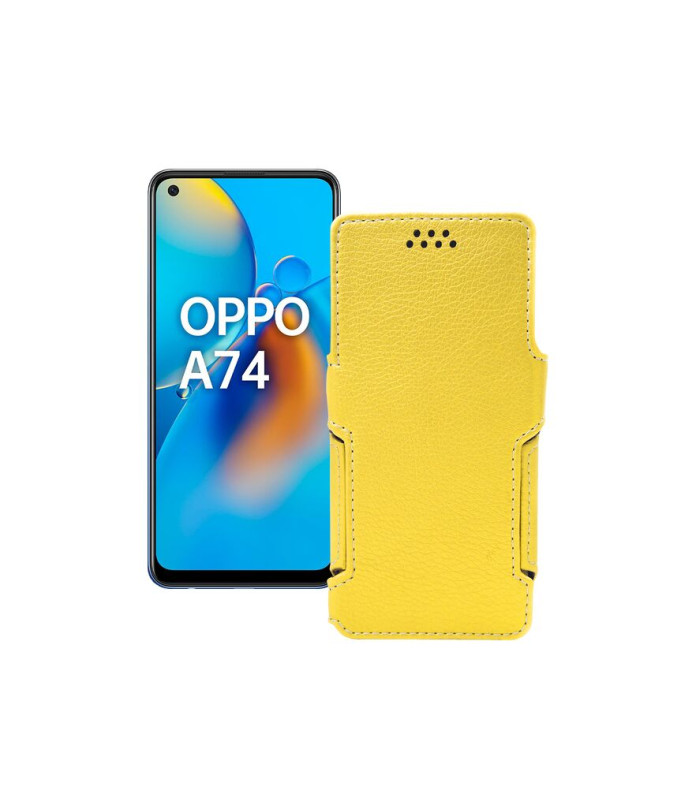 Чохол-книжка з екошкіри для телефону OPPO A74