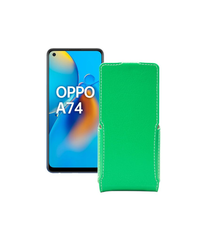 Чохол-флип з екошкіри для телефону OPPO A74