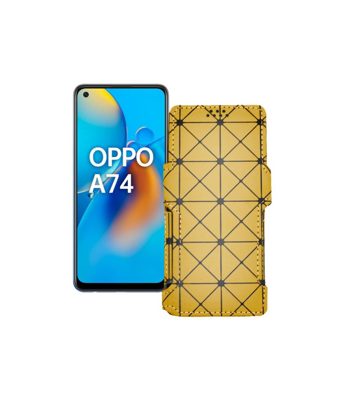 Чохол-книжка з екошкіри для телефону OPPO A74