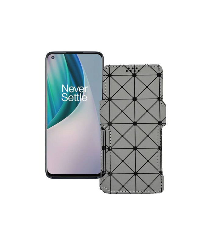 Чохол-книжка з екошкіри для телефону OnePlus Nord N10 5G 2020