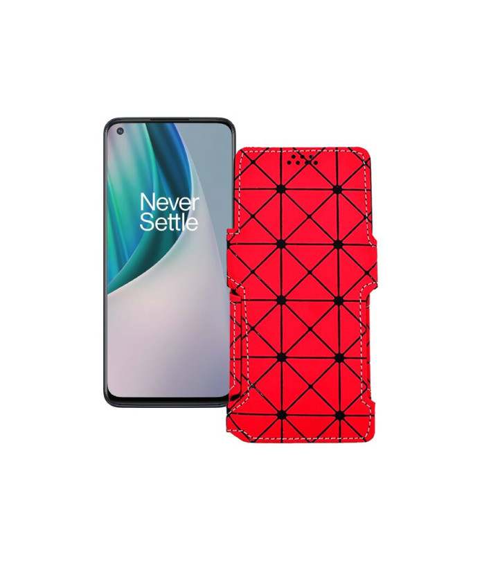 Чохол-книжка з екошкіри для телефону OnePlus Nord N10 5G 2020