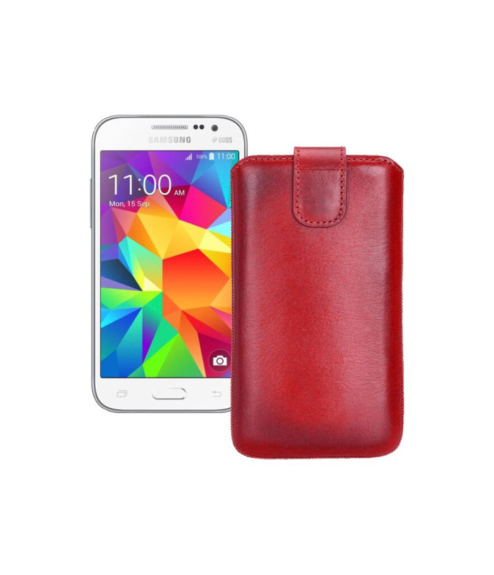 Витяжка з екошкіри для телефону Samsung Galaxy Core Prime (G361)