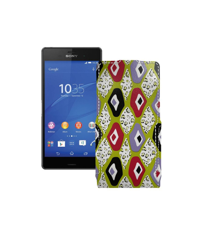 Чохол-флип з екошкіри для телефону Sony Xperia Z3 Dual D6633