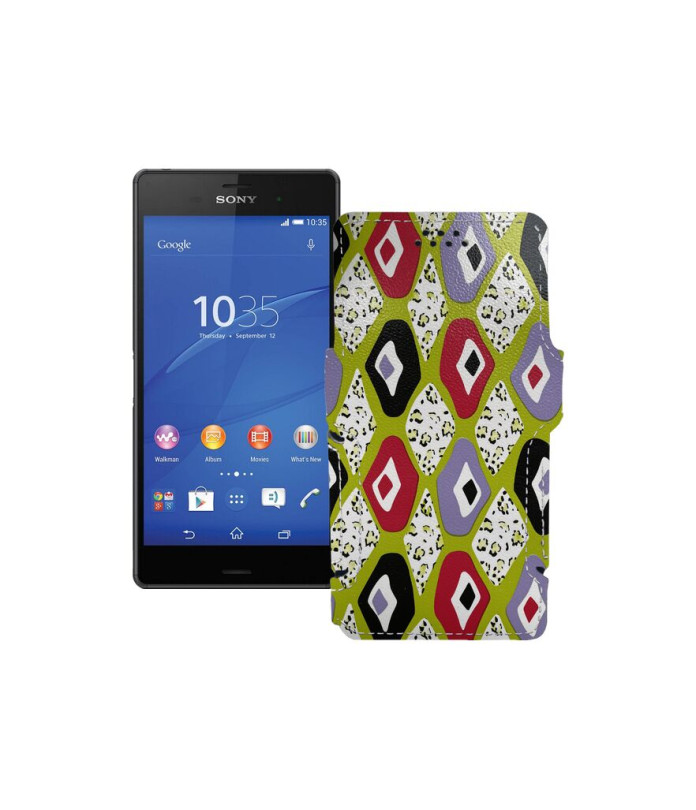 Чохол-книжка з екошкіри для телефону Sony Xperia Z3 Dual D6633