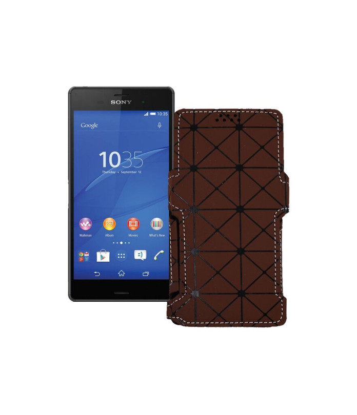 Чохол-книжка з екошкіри для телефону Sony Xperia Z3 Dual D6633