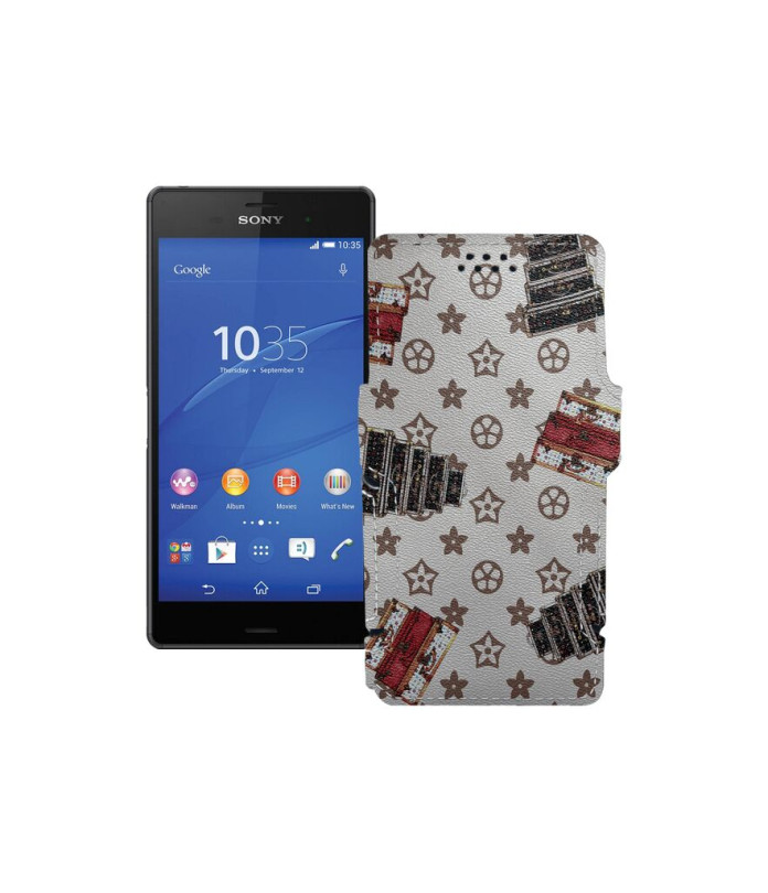 Чохол-книжка з екошкіри для телефону Sony Xperia Z3 Dual D6633