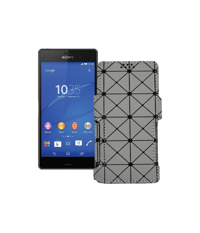 Чохол-книжка з екошкіри для телефону Sony Xperia Z3 Dual D6633