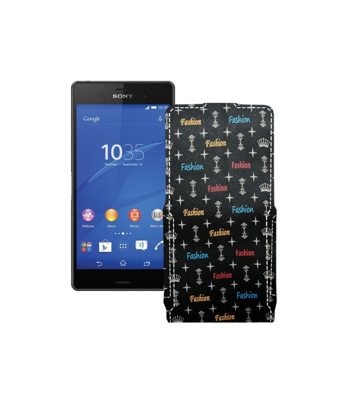 Чохол-флип з екошкіри для телефону Sony Xperia Z3 Dual D6633