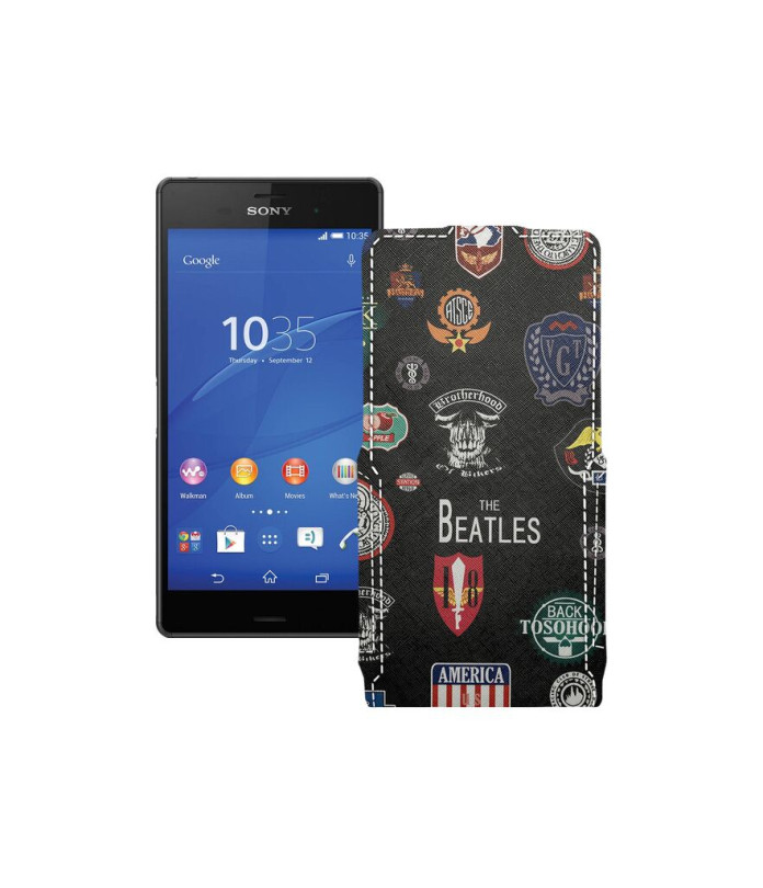 Чохол-флип з екошкіри для телефону Sony Xperia Z3 Dual D6633